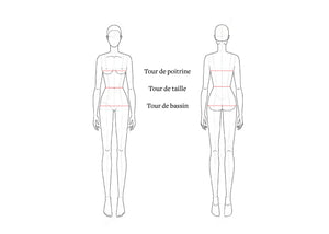 CQFD measurement diagram - Inclusive fashion - How to take your measurements?